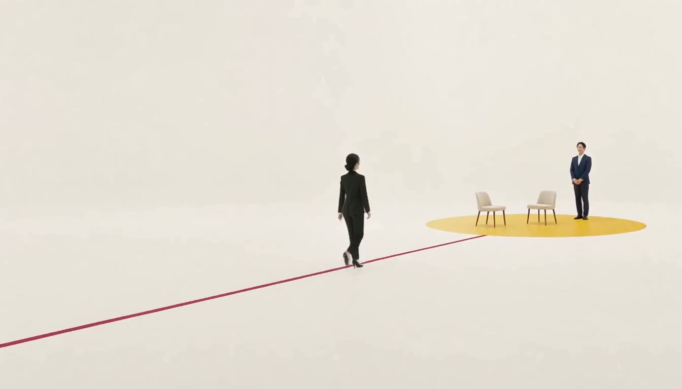 会社紹介動画の一場面